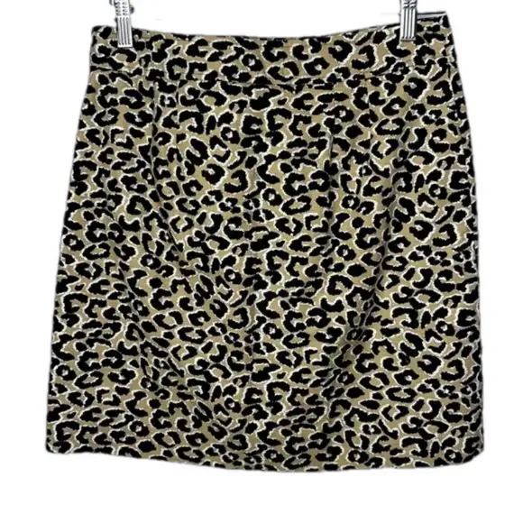 Talbots Animal Print Cotton Blend Skirt - Picture 1 of 10
